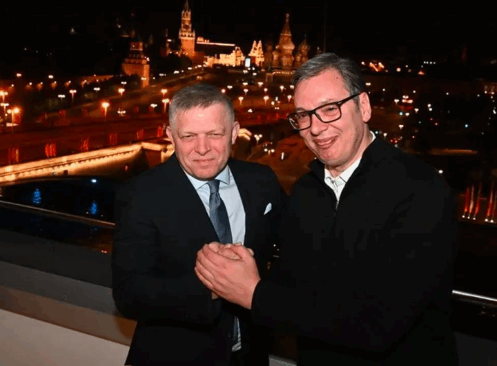 Новини світу - Вучич та Фіцо зустрілися у Москві на фоні Кремля