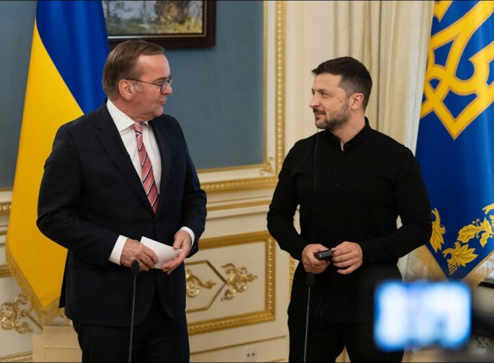 Спільний пресбрифінг Володимира Зеленського й Бориса Пісторіуса за підсумками зустрічі в Києві