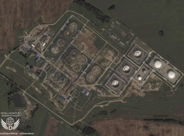 Новини України - Супутникові знімки показали масштаб пожежі на російському НПЗ