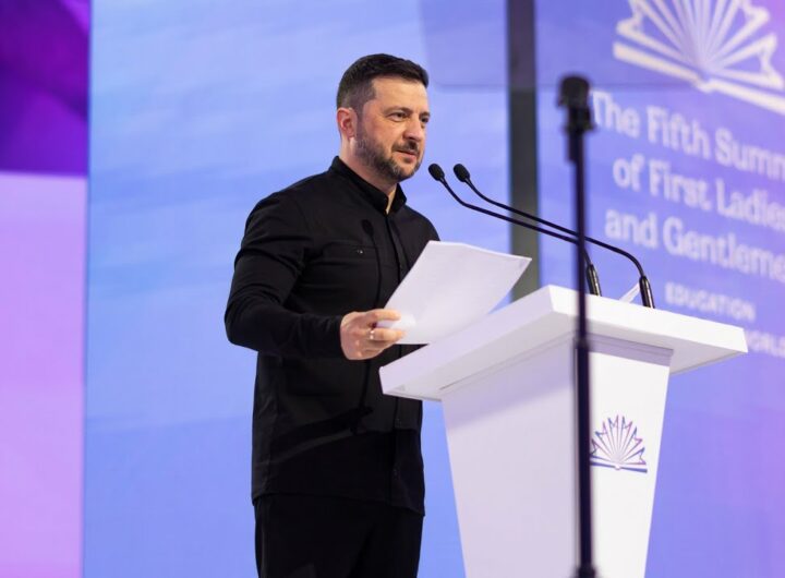 Виступ Володимира Зеленського на пʼятому Саміті перших леді та джентльменів