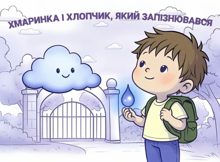 ⛅️ Хмаринка і хлопчик, який запізнювався ✨ казка для дітей