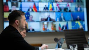 Виступ Володимира Зеленського під час засідання Коаліції охочих