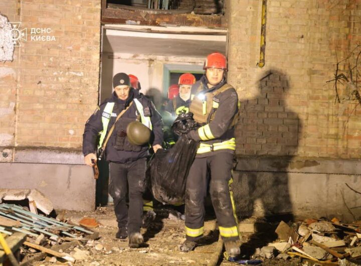 Ліквідація наслідків російської атаки на Київ