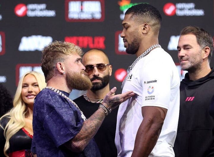 Новини спорту - Дуель поглядів напередодні бою Джошуа й Пола