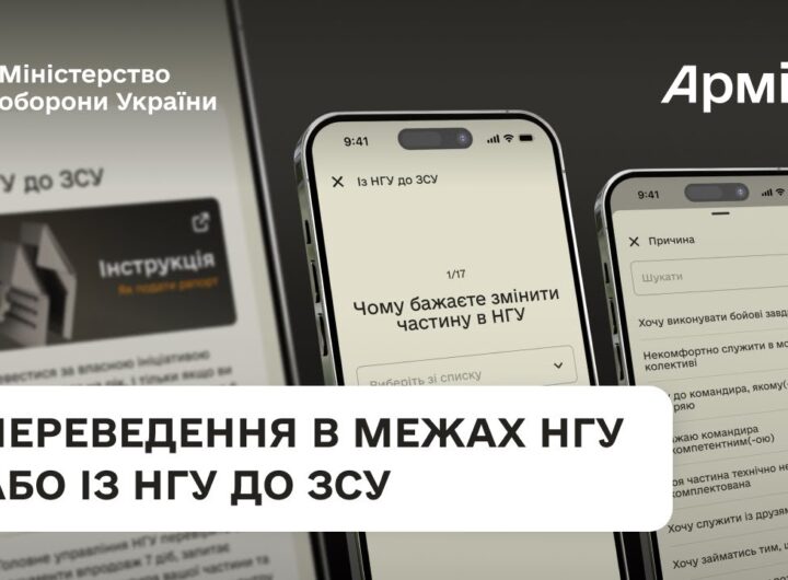 Покрокова інструкція для переведення всередині НГУ або із НГУ до ЗСУ через Армія+